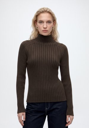Marc O'Polo, LONGSLEEVE - Strickpullover - burnt coffee