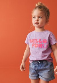 Next SHORT SLEEVE SEQUIN REGULAR FIT - T-shirts print - lilac