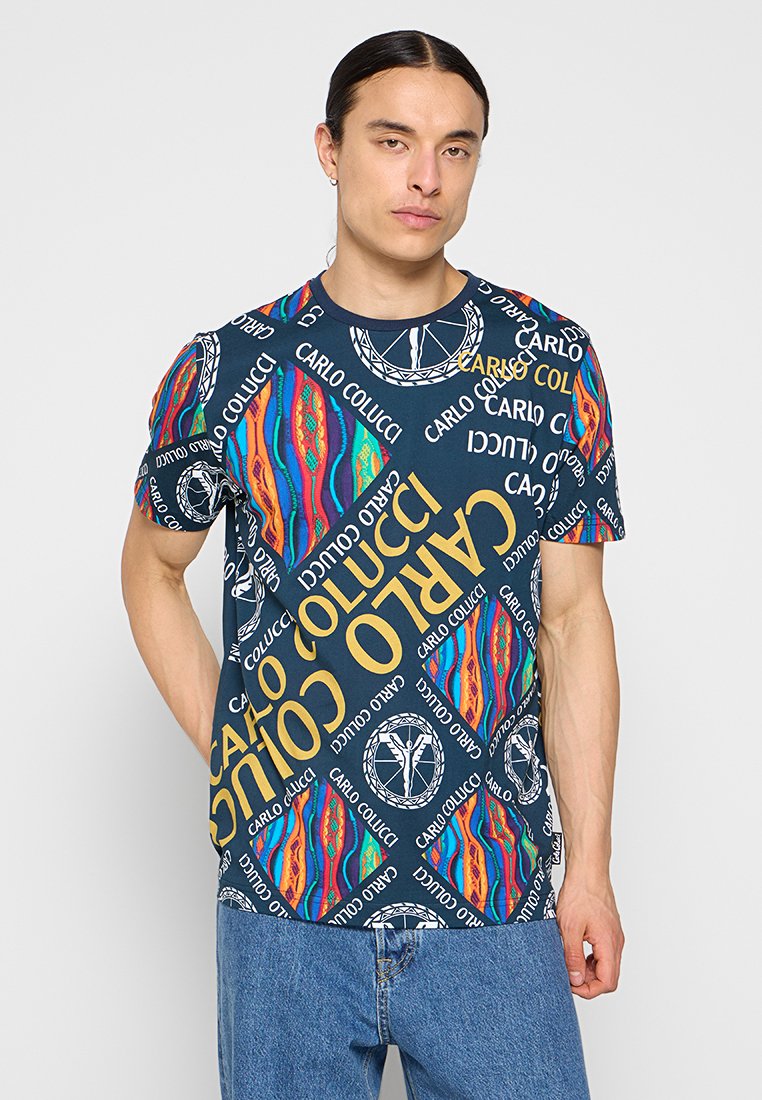 carlo colucci T-shirt print meerkleurig
