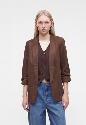 Pieces, PCBOSELLA BRUSHED - Blazer - chicory coffee