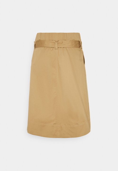 Jupe Crayon Marron Rayée Marks And Spencer - Taille 16 - Polyester Et Laine - Parfait état