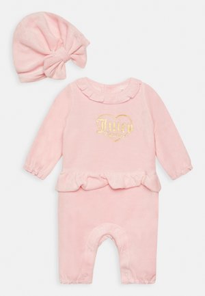 VELOUR TURBAN AND FRILL ROMPER SET - Jumpsuit - rose shadow