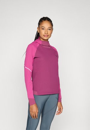ALPINE HOODED TEE - Hosszú ujjú felső - magenta