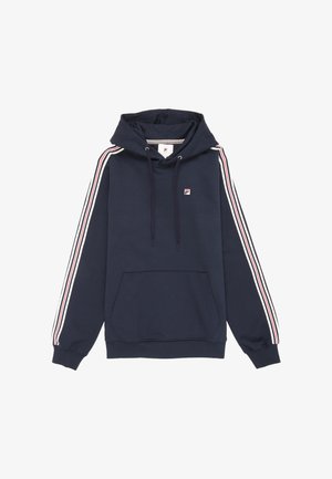 Fila, FILA APPAREL BIELLA REGULAR TAPED HOODIE - Felpa con cappuccio - dark sapphire