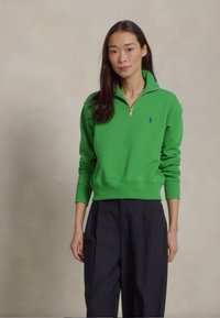 Polo Ralph Lauren FLEECE QUARTER ZIP - Bluză de molton - preppy green