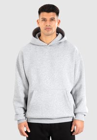 Smilodox DAWSON OVERSIZED HOODIE - Felpa con cappuccio - grau melange