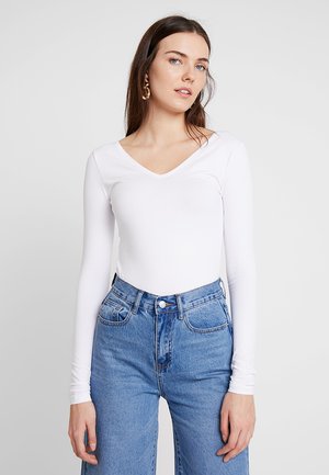 Topper langermet - white