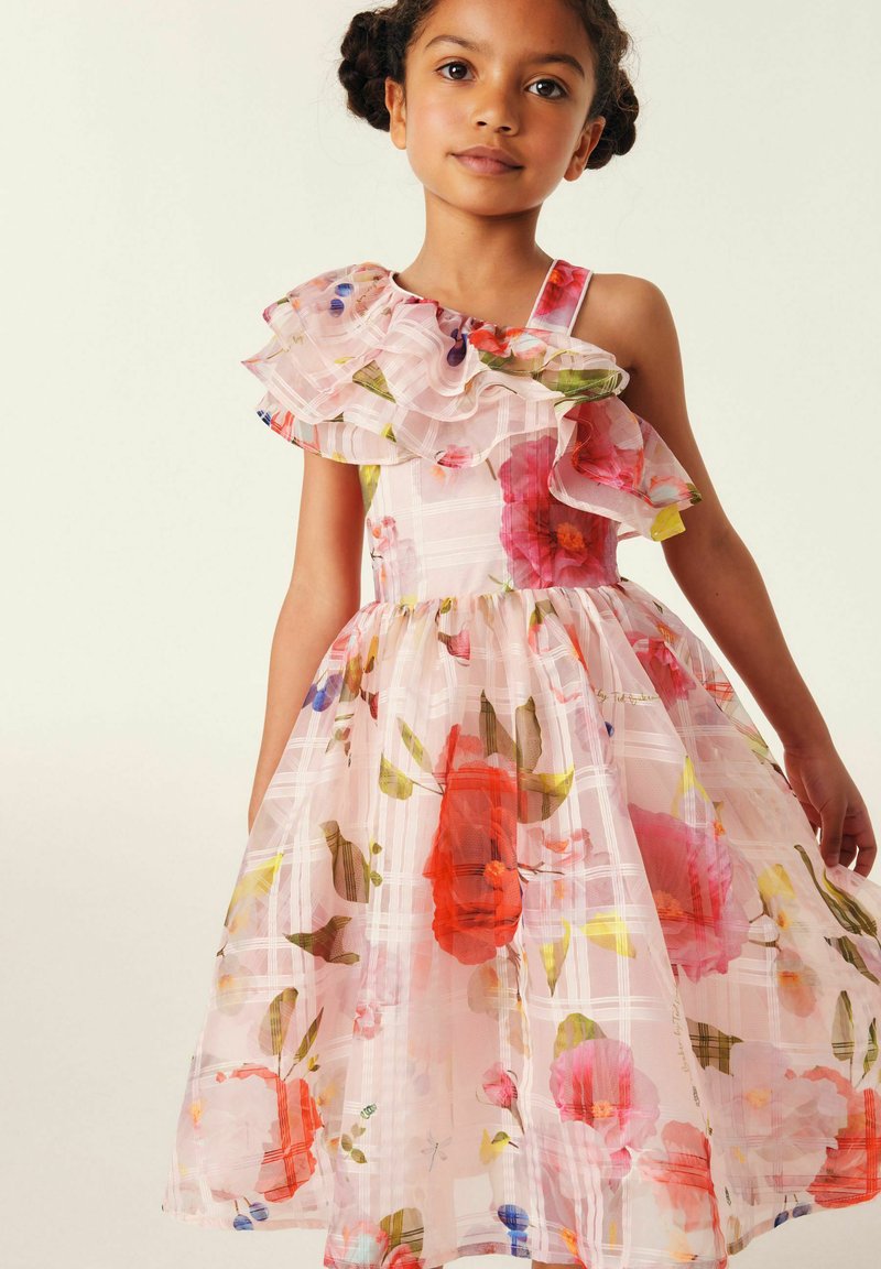 Baker by Ted Baker FLORAL ONE SHOULDER BURNOUT-REGULAR FIT - Cocktail dress  / Party dress - pink - Zalando
