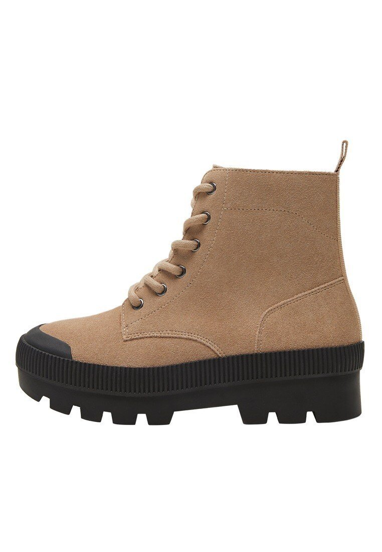 bottines beige à lacets mango bottines beige à lacets mango