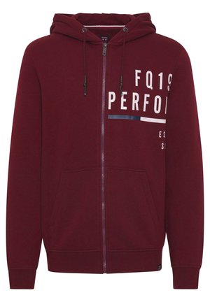 Bordoo värvi tõmblukuga kapuutsigaDress, mis on valmistatud pehmest kangast, varustatud nööriga kapuutsiga, esiservas taskutega ning rinnal graafilise teksti kujundusega.