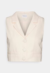 Glamorous HALTER CROPPED BOXY WAISTCOAT - Topper - cream