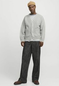 Jack & Jones PREMIUM JORWINTER CROPPED  - Adīta jaka - light grey melange