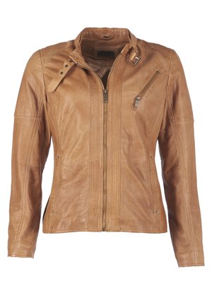 Leren jas - cognac