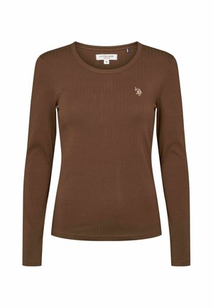 U.S. Polo Assn., UWCARLOTTA LONG SLEEVE T-SHIRT - Top s dlhým rukávom - chestnut