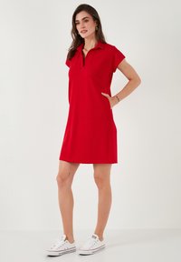 LELA REGULAR FIT  - Haljina od žerseja - red