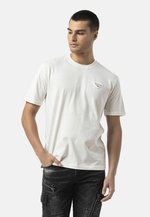 Cipo & Baxx, T-SHIRT MIT RUNDHALS IN REGULAR FIT - T-Shirt basic - beige