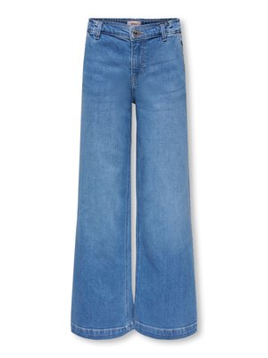 ONLY GIRLS MIT WEITEM BEIN KOGNEW MITTLERE TAILLE - Jeans a zampa - light blue bleached denim