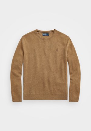 Polo Ralph Lauren WOOL CREWNECK SWEATER - Jersey de punto - latte brown heather