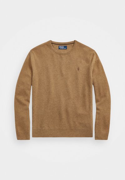 Polo Ralph Lauren WOOL CREWNECK SWEATER - Πουλόβερ - latte brown heather
