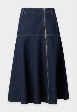 CLOSED, ZIP SKIRT - Falda acampanada - dark blue
