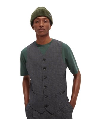 CLASSIC YARN-DYED GILET - Vesta - dark grey