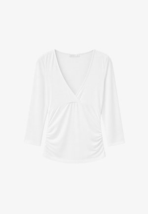 Stradivarius, UNDER-BUST SEAM T-SHIRT - T-shirt à manches longues - white