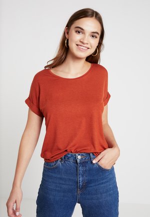 ONLY ONLMOSTER S/S O-NECK TOP NOOS JRS - T-shirts basic - picante