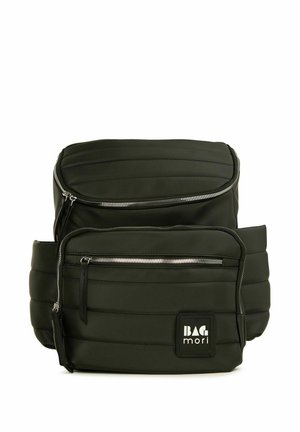 SATIN DIAPER BAG BACKPACK - Baby changing bag - black