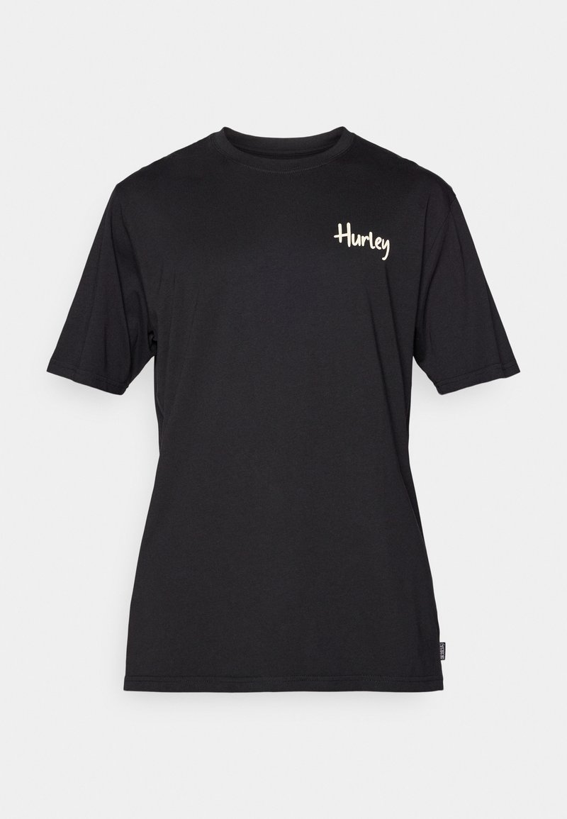 hurley T-shirt print zwart