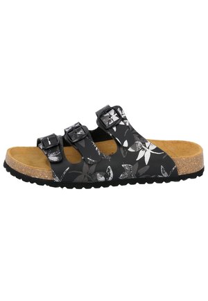 LICO Pantolette flach - schwarz