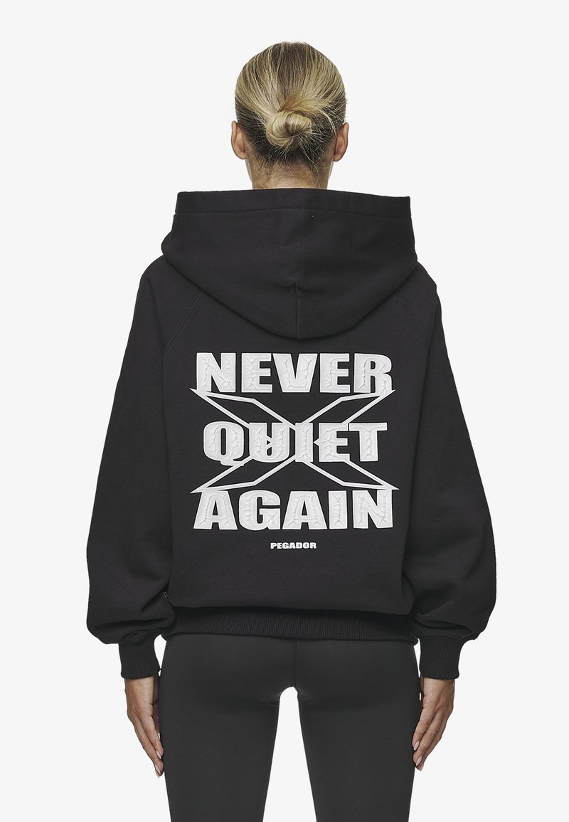 Pegador BELLY OVERSIZED HOODIE - Felpa - washed black