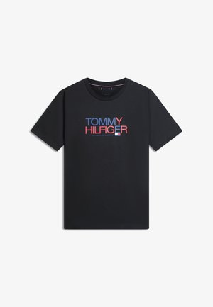 Tommy Hilfiger, LOGO JERSEY CREW NECK T-SHIRT - Trükipildiga T-särk - black