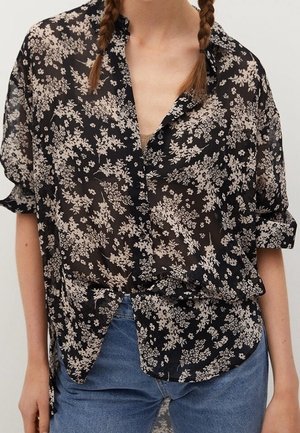 Overhemdblouse - black