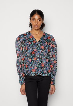 JDY JDYGONZO LIFE  - Μπλούζα με μακριά μανίκια - black/multi-coloured