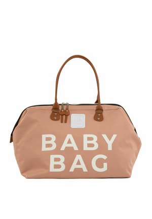 BABY BAG PRINTED DIAPER BAG - Geantă pentru scutece - beige