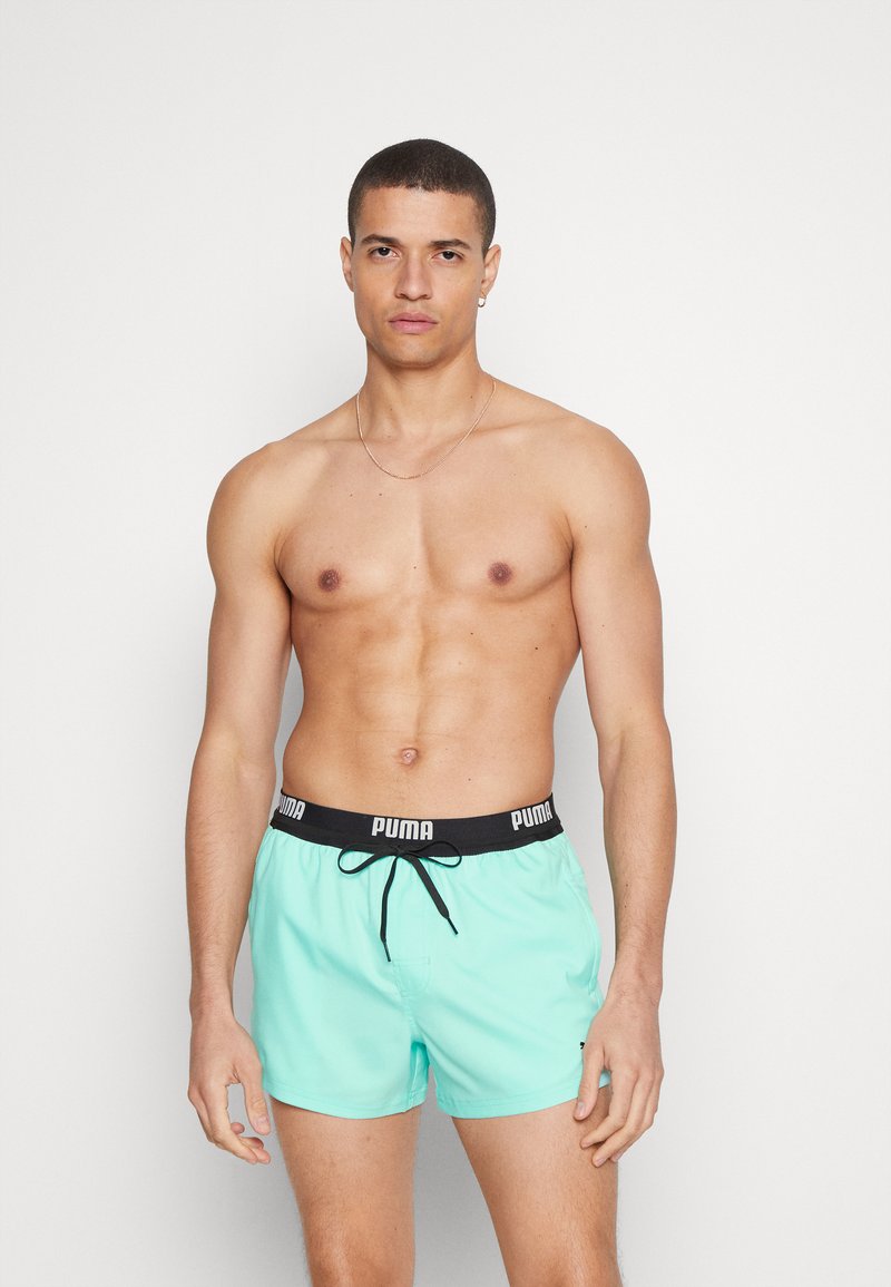 Puma - SWIM MEN LOGO LENGTH - Peldēšanas šorti - electric mint, Palielināt