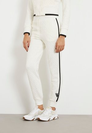 JOGGING -PRÄGELOGO - Pantalon de survêtement - weiß