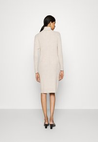 pure cashmere TURTLE NECK DRESS - Obleka/pulover - oatmeal
