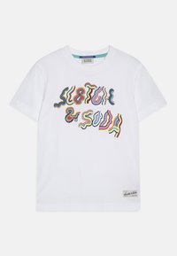 Scotch & Soda ORGANIC - Potiskana majica - white