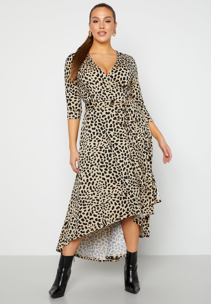 Bubbleroom HIGHLOW JERSEY DRESS - Maxikleid - beige