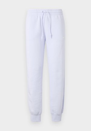 Lichtpaarse sweats met een katoenmix, met een elastische tailleband met trekkoord, manchetankels en een subtiele Nike-logo.
