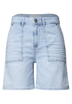 Street One, STRAIGHT LEG SHORTS IM CASUAL FIT - Short en jean - bleached light blue wash