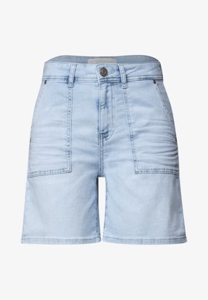 Street One, STRAIGHT LEG SHORTS IM CASUAL FIT - Short en jean - bleached light blue wash