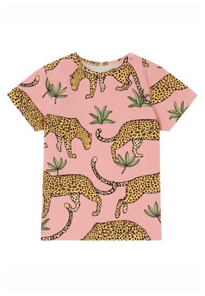 JUNO SS TROPICAL LEOPARD AOP - Printtipaita - pink blossom