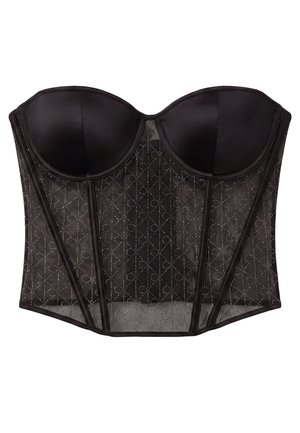 Calvin Klein Underwear, BUSTIER TOP - EMBLEM MESH - Бюстие - black