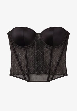 Calvin Klein Underwear, BUSTIER TOP - EMBLEM MESH - Бюстие - black