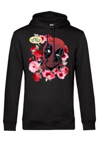 Felpa Con Cappuccio Marvel - Unisex, Cotone Nero, Logo Fumetto, Tasca Frontale