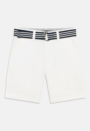 Tommy Hilfiger, BAGGY CHINO BELTED SHORT - Short - white