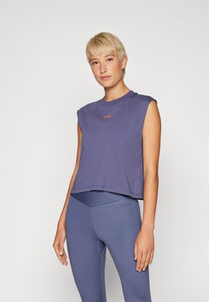 CROPPED TANK - T-shirt basic - nightshadow blue
