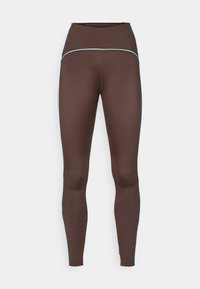 PIPING LEGGINGS - Tights - black coffee